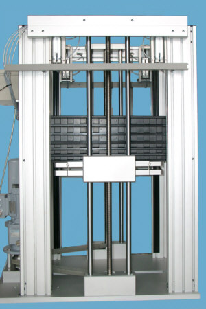 Automatisierte Palettiereinheit aus Aluminiumprofilen